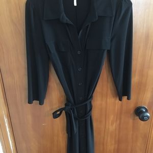 Black wrap dress